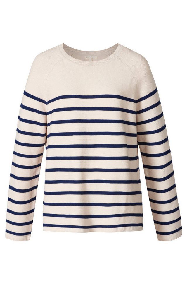 Himalaya Clothing Strickpullover Elegantes Langarmshirt Damen mit Rundhalsausschnitt aus Bio-Baumwolle Damen Oberteil gestreift mit hohem Tragekomfort von Himalaya Clothing