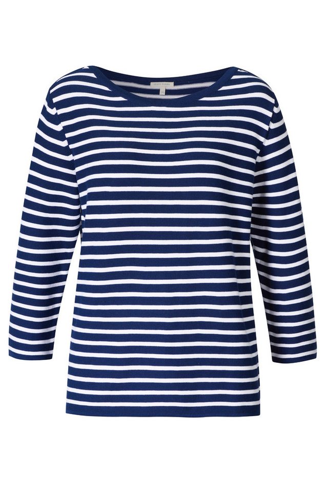 Himalaya Clothing Strickpullover Lässiges Langarmshirt Damen mit Rundhalsausschnitt aus Bio-Baumwolle Damen Oberteil gestreift mit hohem Tragekomfort von Himalaya Clothing