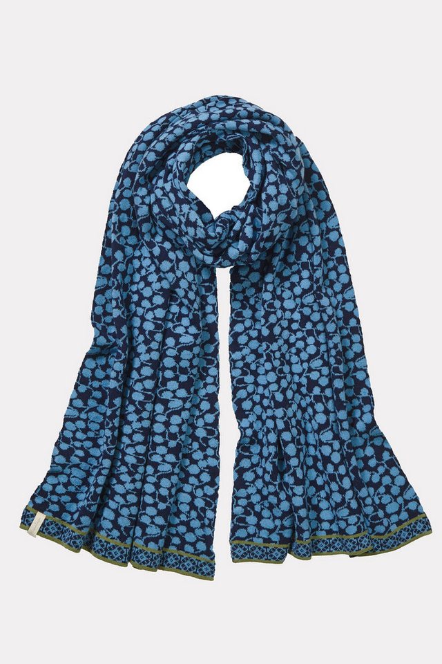 Himalaya Clothing Strickschal Damen mit abstraktem Tropfenmuster - Strickschal aus Bio-Baumwolle, Weicher Baumwoll Schal mit hohem Tragekomfort von Himalaya Clothing