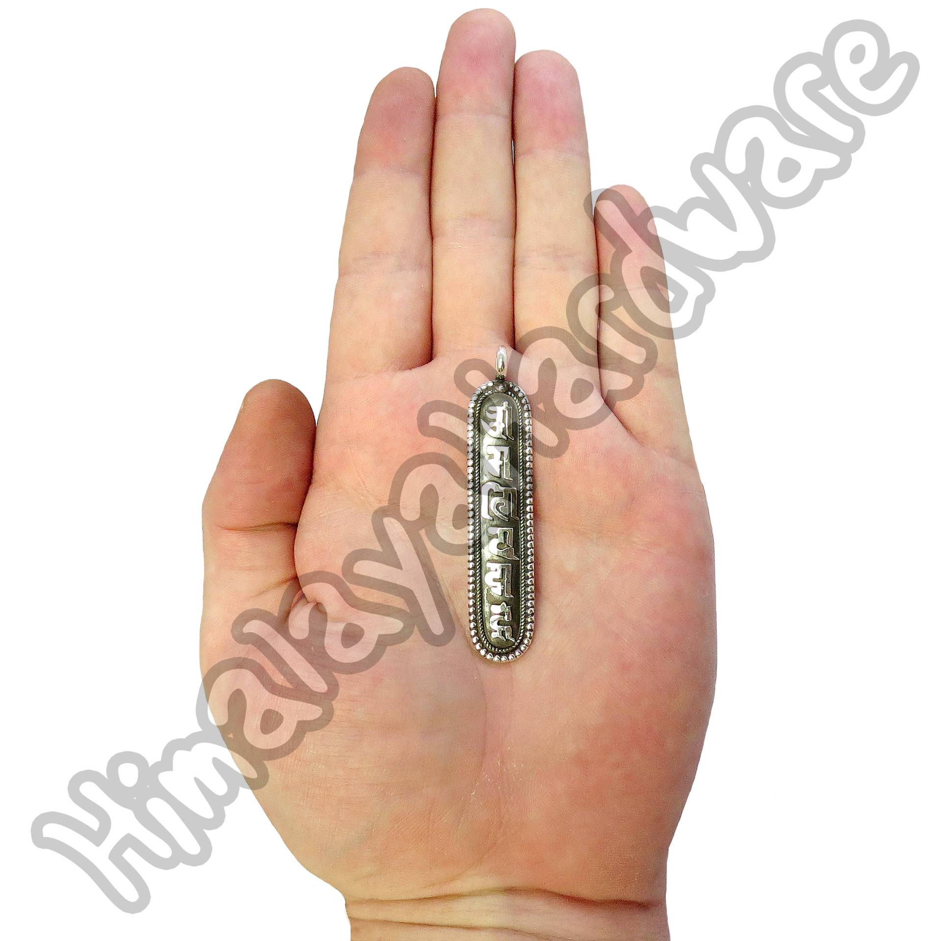 Silber Anhänger .925 Sterling Tibet Nepal Mantra Buddhist Silber Anhänger .925 Sterling Tibet Nepal Mantra Buddhist von HimalayaHardware