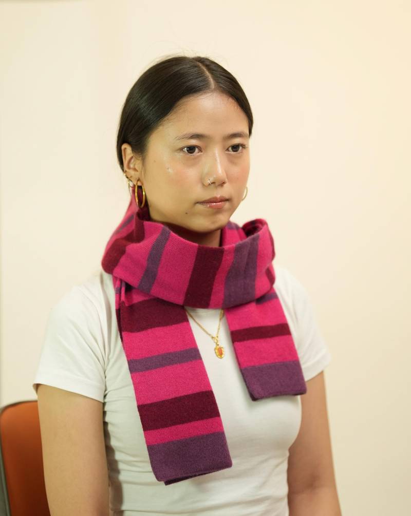 Luxuriöser Gestrickter Kurzer Weicher Kaschmirschal von Himalayanpearl