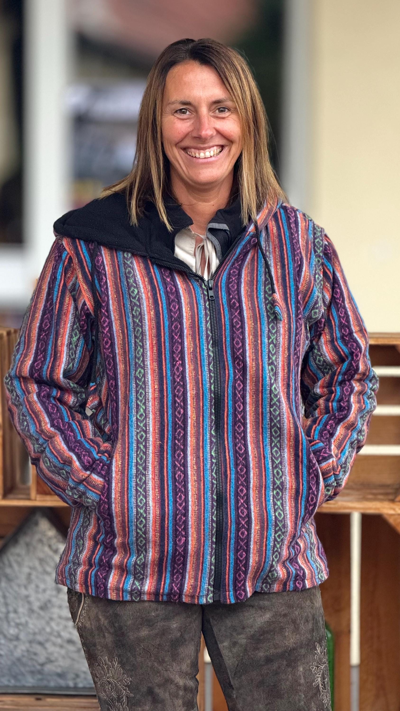Unisex Handmade Gheri Pattern Cotton Jacket - Traditional Nepalese Fabric Ethically Hippie Jackets At Himanepal Unisex Handmade Gheri Pattern Cotton Jacket - Traditional Nepalese Fabric Ethically Hippie Jackets At Himanepal von Himanepal