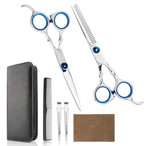 Professional Home Haar Schneiden-Kit – Qualität Home Haarschere Barber/Salon/Home Effilierschere Kit mit Kamm und Hülle für Damen und Herren Professional Home Haar Schneiden-Kit – Qualität Home Haarschere Barber/Salon/Home Effilierschere Kit mit Kamm und Hülle für Damen und Herren von Himart