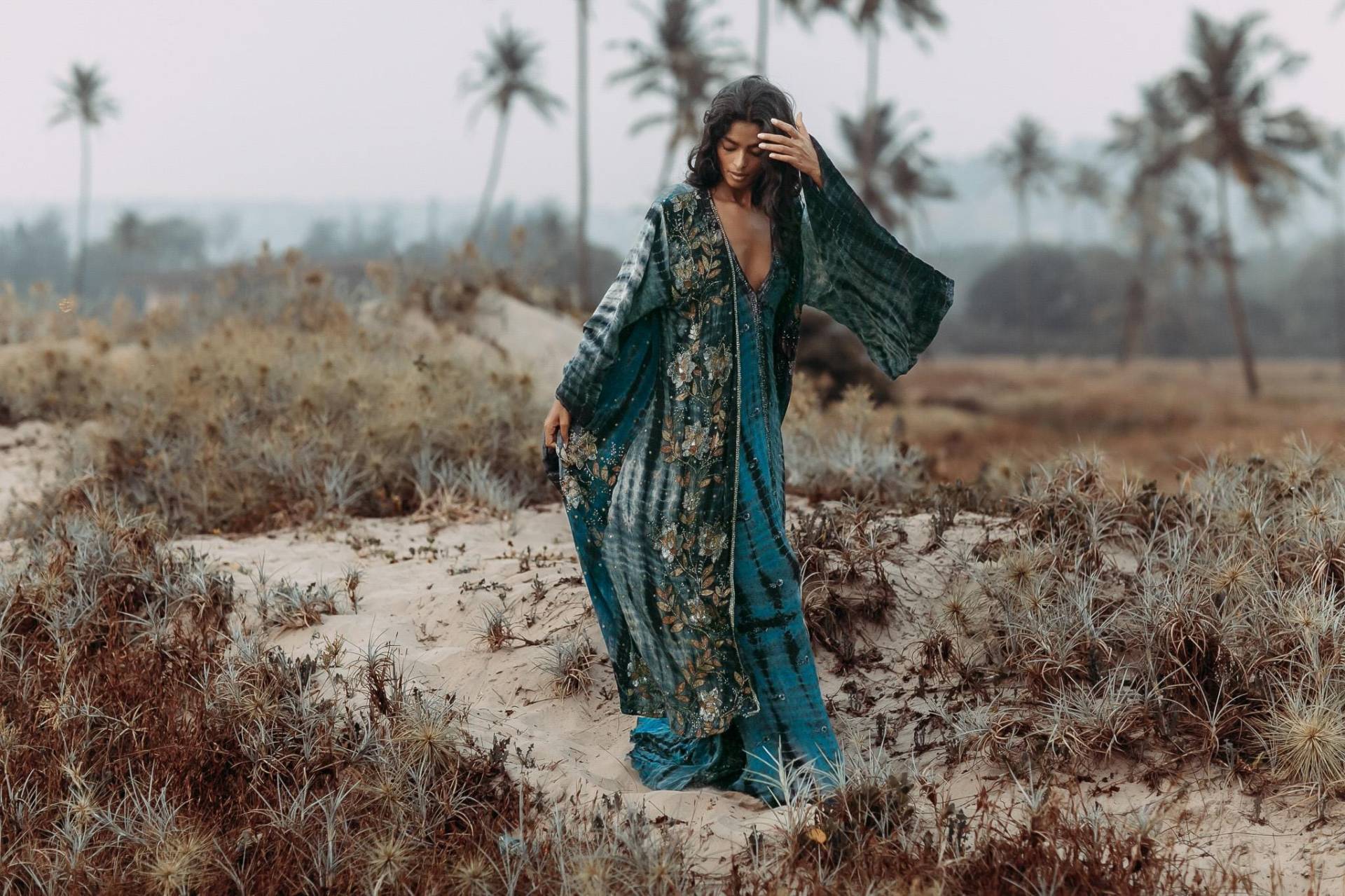 Kimono "Velvet Flower" von Himmelskater