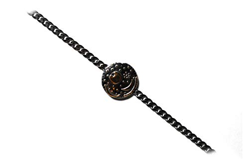 Himmelsscheibe von Nebra, Armband 925/- Silber, Ø 18mm, Länge 17cm von Himmelsscheibe von Nebra