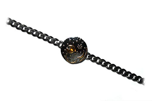 Himmelsscheibe von Nebra, Armband 925/- Silber, Ø 25mm, Länge 19cm von Himmelsscheibe von Nebra