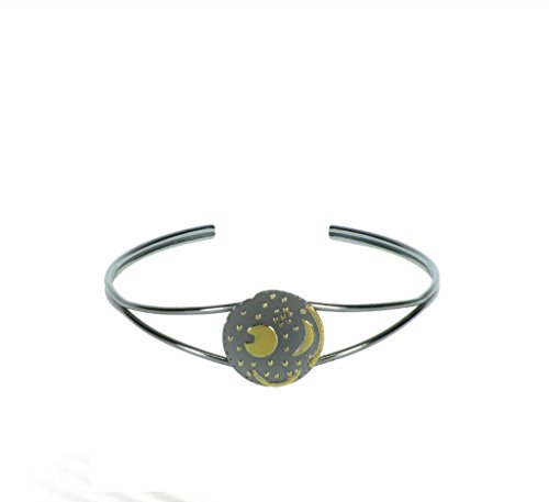 Himmelsscheibe von Nebra, Armreif Armspange 925/- Silber, Sternenschmuck, Scheibe 18mm von Himmelsscheibe von Nebra