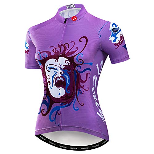 Damen-Fahrradtrikot, schnell trocknend, reflektierend, atmungsaktiv, S-2XL, Roar, Mittel von HimyBB