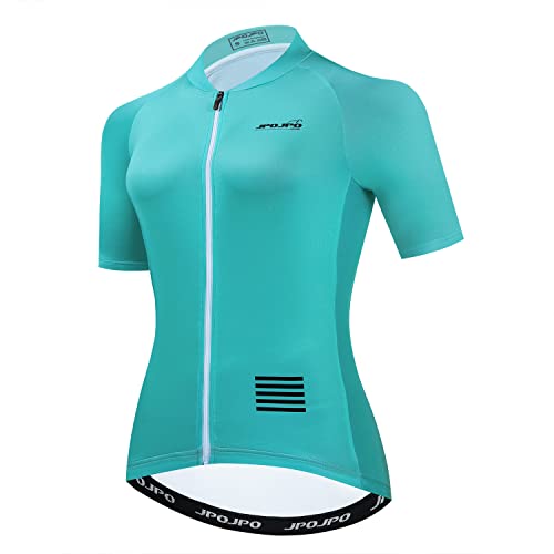 Damen Radtrikot Kurzarm Radtrikot Top Lady Biking Jersey, himmelblau, Groß von HimyBB