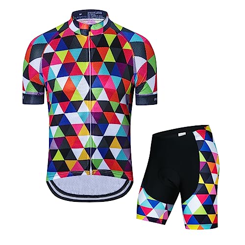 Herren Fahrradbekleidung Pro Team Kurzarm Radtrikot Sportbekleidung Classic, Cd8060-1, L von HimyBB