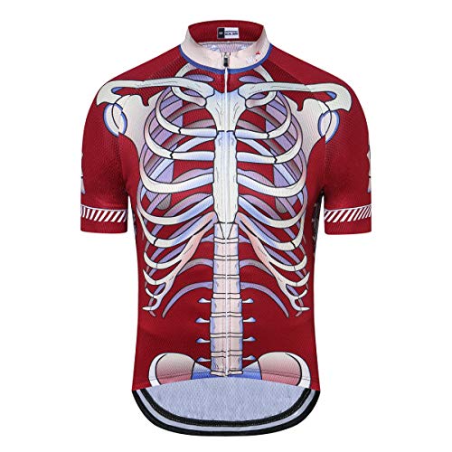 Herren Fahrradbekleidung Pro Team Kurzarm Radtrikot Sportbekleidung Classic, Cd8153-sj, L von HimyBB