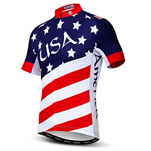 Herren-Fahrradtrikot, kurzärmelig, schnell trocknend, atmungsaktiv, usa, Groß von HimyBB