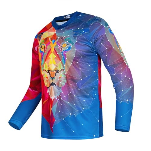 Kinder Radtrikot Downhill Shirts Jahre Mädchen Jungen Fahrrad MTB Kinderkleidung Langarm Powersports Fahrrad BMX Tops von HimyBB