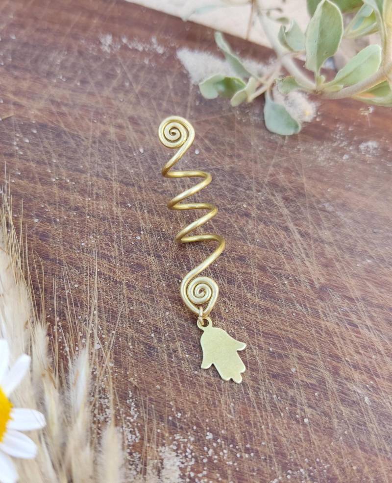 Dreadschmuck Mond Spirale Aus Messingdraht Hippie Dreadschmuck Mond Spirale Aus Messingdraht Hippie von HinaSun