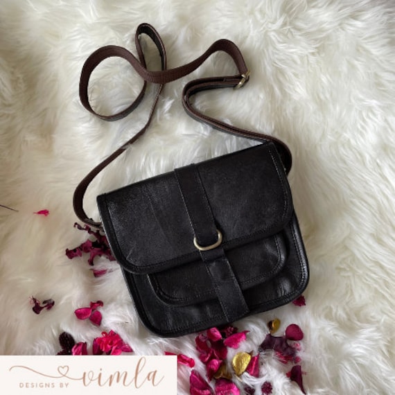 Handgefertigte Leder Umhängetasche Damen Umhängetasche, Verstellbarer Riemen von Hindartculture