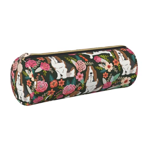 Hingor Federmäppchen mit Hunde-Aufdruck, tragbar, Schreibwaren-Tasche, Kosmetik-Organizer-Tasche für Mann und Frau von Hingor