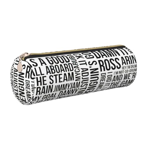 Hingor Federmäppchen mit Spielzitaten aus PU-Kunststoff, tragbare Schreibwaren-Tasche, Kosmetik-Organizer-Tasche für Mann und Frau von Hingor