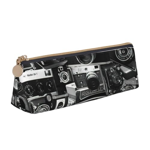 Hingor Retro Cool Camera Collection Print Stylish and Practical Pencil Case Large Capacity Triangle Pencil Pouch with Zipper Hingor Retro Cool Camera Collection Print Stylish and Practical Pencil Case Large Capacity Triangle Pencil Pouch with Zipper von Hingor