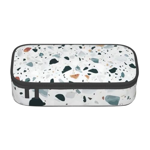Hingor Terrazzo Federmäppchen mit Marmor-Pastelldruck, für Mädchen und Jungen, großes Fassungsvermögen, Federmäppchen mit 3 Fächern, Schreibwaren-Aufbewahrung, Organizer für Damen, Herren, Erwachsene Hingor Terrazzo Federmäppchen mit Marmor-Pastelldruck, für Mädchen und Jungen, großes Fassungsvermögen, Federmäppchen mit 3 Fächern, Schreibwaren-Aufbewahrung, Organizer für Damen, Herren, Erwachsene von Hingor