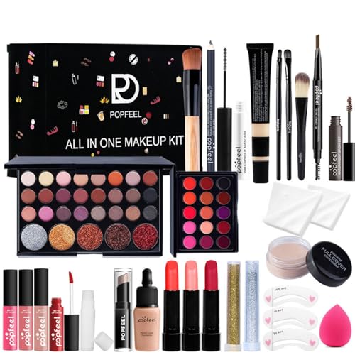 Hinourisha Make Up Set, Schminke Set, Makeup Set Geschenkset mit Lidschatten, Lipgloss, Rouge, Concealer, Lippenstift, Mascara, Pinsel usw, schminkset für Teenager Mädchenund Frauen#191 Hinourisha Make Up Set, Schminke Set, Makeup Set Geschenkset mit Lidschatten, Lipgloss, Rouge, Concealer, Lippenstift, Mascara, Pinsel usw, schminkset für Teenager Mädchenund Frauen#191 von Hinourisha