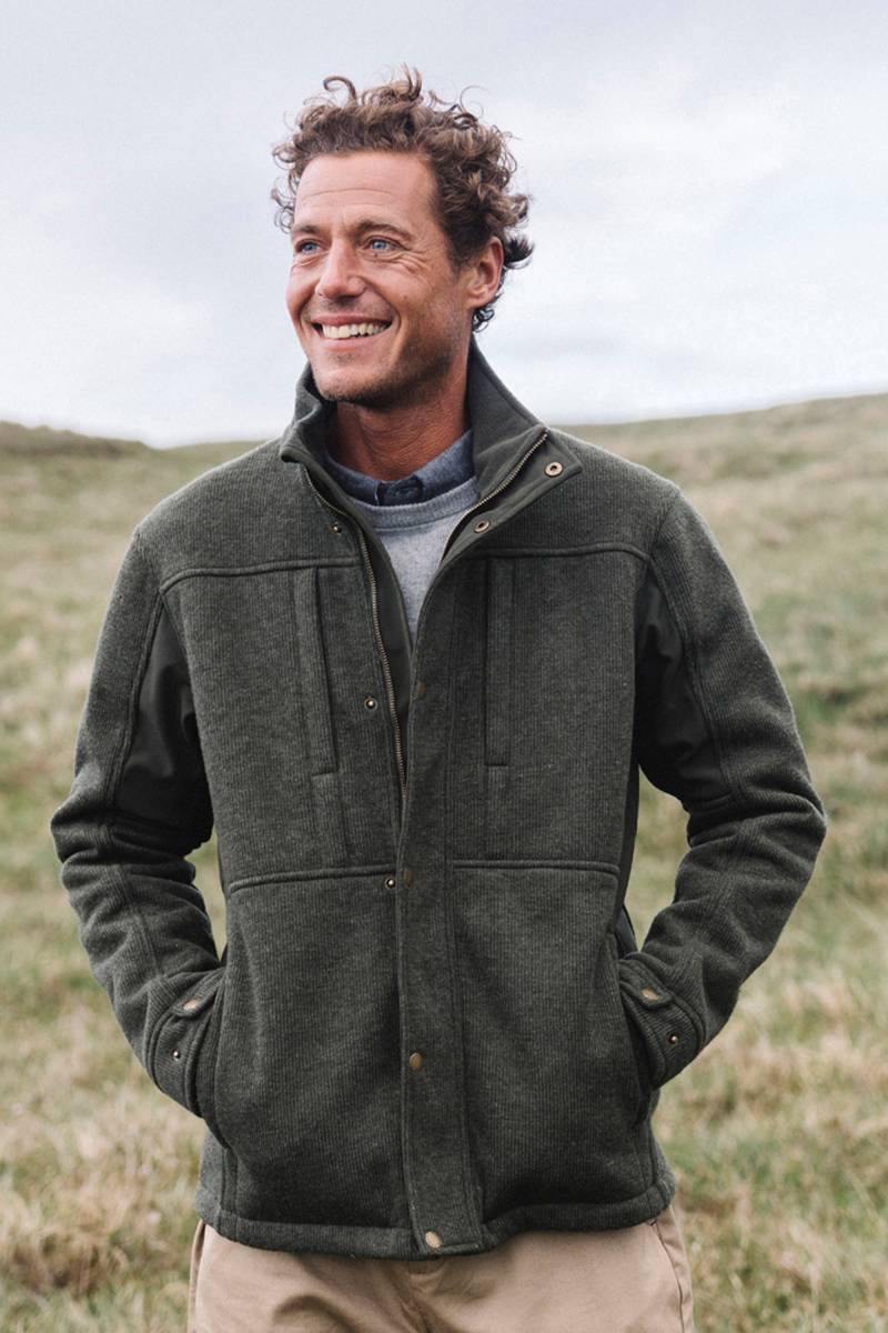 Cornwall Herren Softshelljacke - Khaki von Hinter + Hobart