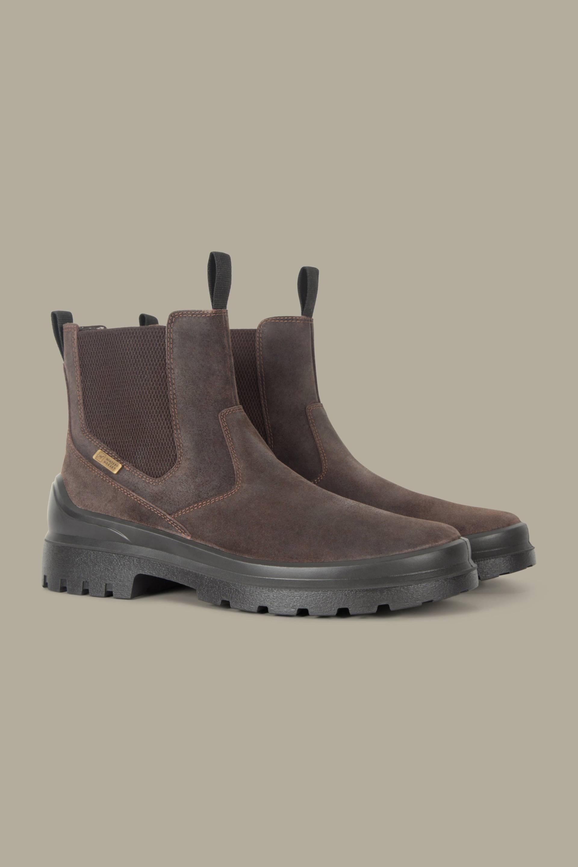 Salcombe Herren Leder Chelsea-Stiefel - Braun von Hinter + Hobart