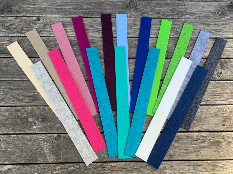 10Er Set Filzbänder | Bänder Schlüsselanhänger Arbeitsmaterial Rohlinge 30x3x0, 3cm Verschiedenen Farben Plotten 10Er Set Filzbänder | Bänder Schlüsselanhänger Arbeitsmaterial Rohlinge 30x3x0, 3cm Verschiedenen Farben Plotten von HinterhofAmbiente