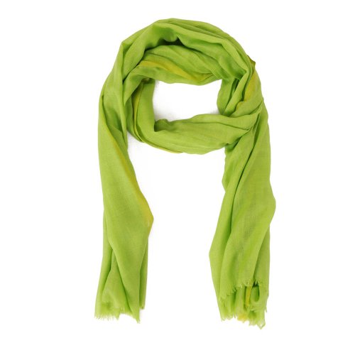 HINZE (SH111) Schal aus Seide/Wolle, Farbe: grün, Maße: 70 x 200 cm, luxuriöser Schal für Damen und Herren, Unisex, geeignet für Winter und Sommer von Hinze Blackforest Fashion Snuggery