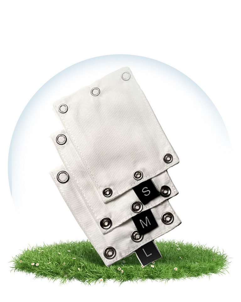 Hinzling Body - Verlängerung im 3er-Set – Baby Bodyverlängerung mit Druckknopf mit praktischen Druckknöpfen von Hinzling