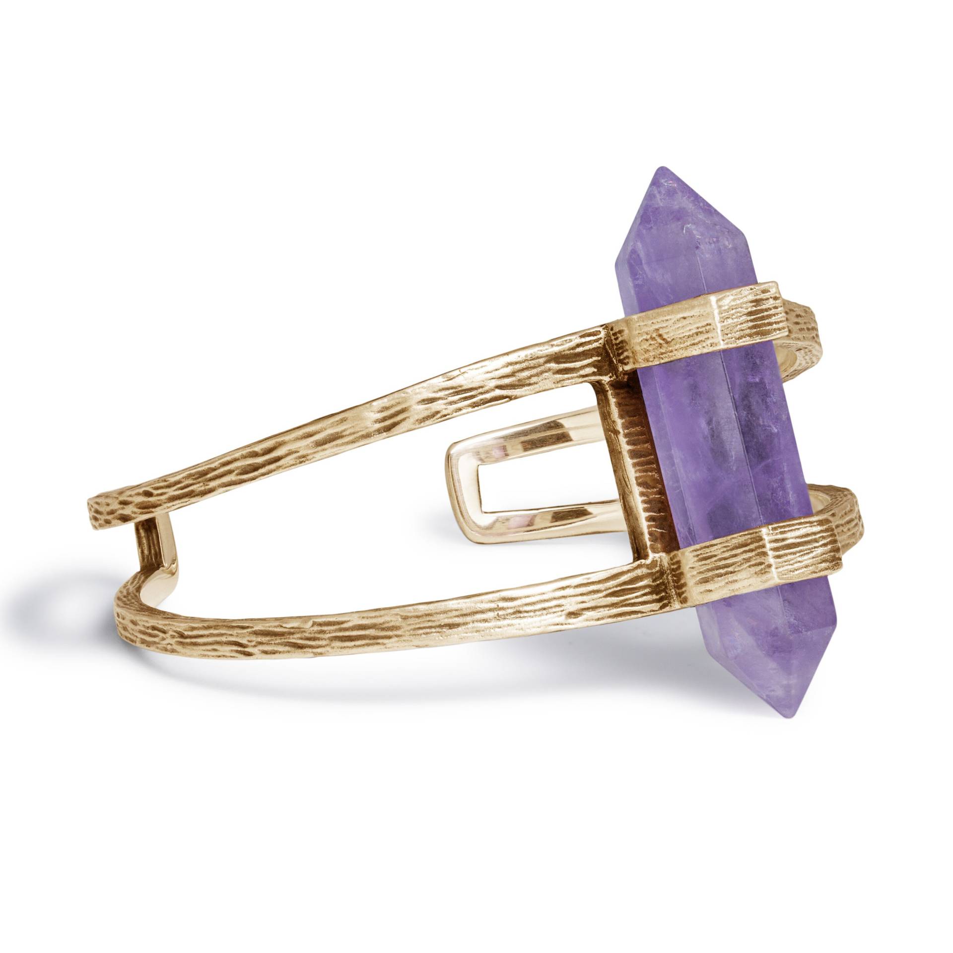 Crystal Armreif Wald | Gold/Amethyst Crystal Armreif Wald | Gold/Amethyst von HiouchiJewels
