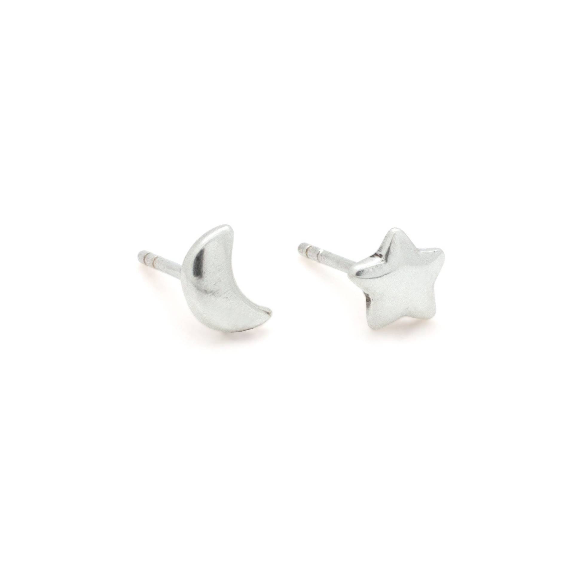 Mond & Stern Ohrstecker | Silber Mond & Stern Ohrstecker | Silber von HiouchiJewels