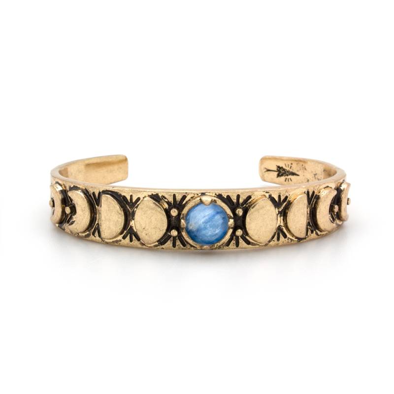 Mondphasen Manschettenarmband | Kyanit von HiouchiJewels