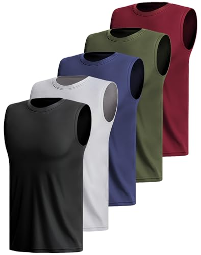 3 Or 5er Pack Sport Tank Top Herren äRmellos Shirt Fitness Achselshirt Schnelltrocknend Muskelshirt Atmungsaktiv Laufshirt Tanktop Gym Funktionsshirt Sleeveless Sportshirt Westen Multipack XXL 3 Or 5er Pack Sport Tank Top Herren äRmellos Shirt Fitness Achselshirt Schnelltrocknend Muskelshirt Atmungsaktiv Laufshirt Tanktop Gym Funktionsshirt Sleeveless Sportshirt Westen Multipack XXL von Hioutdoor