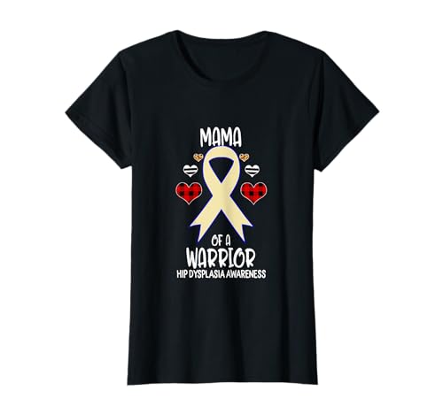 Hip Dysplasie Bewusstsein Mama einer Krieger-Mutter T-Shirt Hip Dysplasie Bewusstsein Mama einer Krieger-Mutter T-Shirt von Hip Dysplasia Awareness Tees by Simyone41 Co.