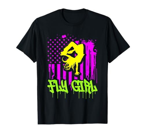 Fly Girl Hip Hop Dance US Flag Breakdance Breakdance T-Shirt Fly Girl Hip Hop Dance US Flag Breakdance Breakdance T-Shirt von Hip Hop Dancer Apparel