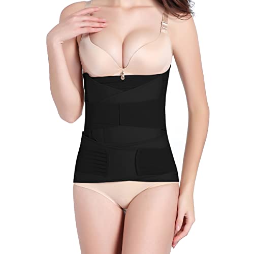 Hip Mall 3 In 1 Bauchgurt Nach Geburt: Postpartum Gürtel für Damen - Rückbildungsgürtel Nach Geburt 3 Phasen Post Partum Belt von Hip Mall