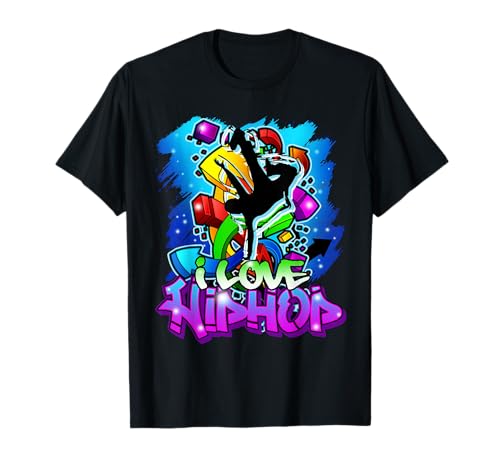 Hiphop T-Shirt für Rapper Herren Beatbox Rap Graffiti T-Shirt Hiphop T-Shirt für Rapper Herren Beatbox Rap Graffiti T-Shirt von Hiphop Rapper Graffiti DJ Freestyle Streetdance