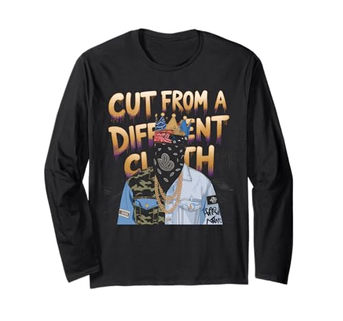 Cut From A Different Cloth Tshirt Männer Frauen Hiphop Rap Langarmshirt Cut From A Different Cloth Tshirt Männer Frauen Hiphop Rap Langarmshirt von Hiphop Tshirt Rap Herren Männer Rapper Beatbox