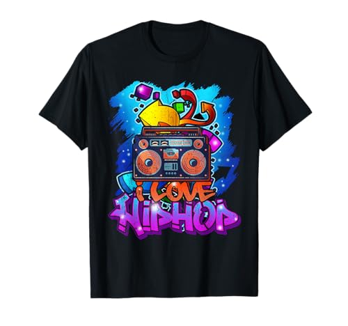 Hiphop Geschenk Graffiti Music für Jungs Mädchen Freestyle T-Shirt Hiphop Geschenk Graffiti Music für Jungs Mädchen Freestyle T-Shirt von Hiphop Tshirt Rapper Beatbox Rap Herren Männer