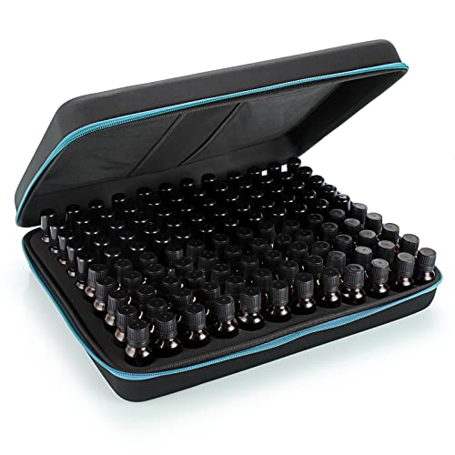 Hipiwe 120 Flaschen EVA Ätherisches Öl Aufbewahrungstasche Hartschale außen ätherische Öle Organizer Halter Reisetasche mit Schaumstoffeinsatz fasst 5 ml 10 ml 15 ml ätherische Öle (XL Schwarz + Blau) Hipiwe 120 Flaschen EVA Ätherisches Öl Aufbewahrungstasche Hartschale außen ätherische Öle Organizer Halter Reisetasche mit Schaumstoffeinsatz fasst 5 ml 10 ml 15 ml ätherische Öle (XL Schwarz + Blau) von Hipiwe