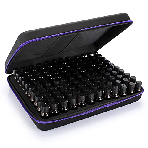 Hipiwe 120 Flaschen Eva Ätherisches Öl Aufbewahrungstasche Hartschale außen ätherische Öle Organizer Halter Reisetasche mit Schaumstoffeinsatz, fasst 5 ml 10 ml 15 ml ätherische Öle (XL, Schwarz + Hipiwe 120 Flaschen Eva Ätherisches Öl Aufbewahrungstasche Hartschale außen ätherische Öle Organizer Halter Reisetasche mit Schaumstoffeinsatz, fasst 5 ml 10 ml 15 ml ätherische Öle (XL, Schwarz + von Hipiwe
