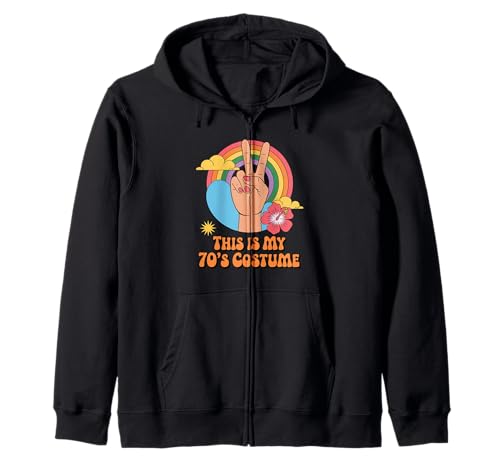 Lustiges This is My Seventies Kostüm Spruch Retro Damen Herren Kapuzenjacke Lustiges This is My Seventies Kostüm Spruch Retro Damen Herren Kapuzenjacke von Hippie Peace Halloween Outfit Groovy Vintage Look