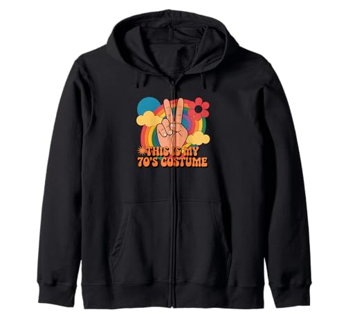 Lustiges This is My Seventies Kostüm Spruch Retro Damen Herren Kapuzenjacke Lustiges This is My Seventies Kostüm Spruch Retro Damen Herren Kapuzenjacke von Hippie Peace Halloween Outfit Groovy Vintage Look