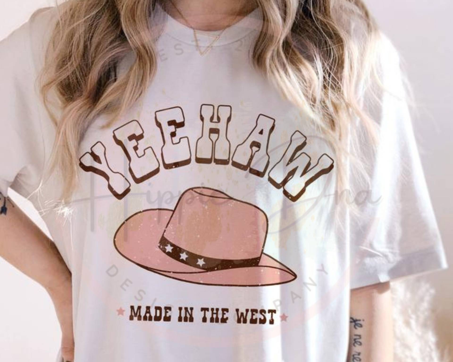 Yeehaw Cowboyhut-Shirt | Sweatshirt, Retro, Hippie, Vibes, Boho, Western von HippieByDesignCo