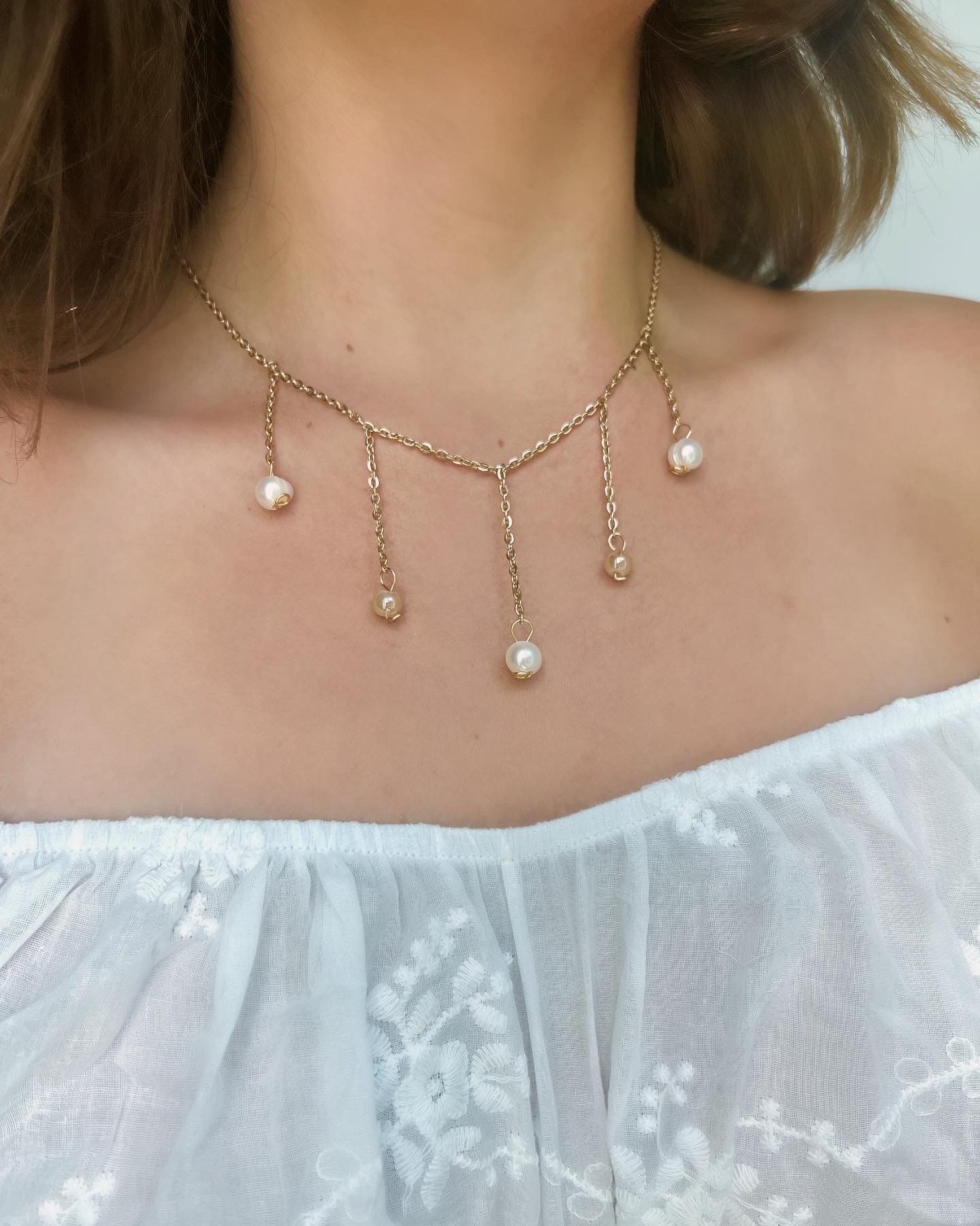 Charolette Halskette | Sommer Schmuck Perlen Und Citrin Perle Unter Dem Meer Perlenkette Charolette Halskette | Sommer Schmuck Perlen Und Citrin Perle Unter Dem Meer Perlenkette von HippieHairBeads