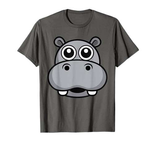 Nilpferd Shirt Erwachsene Kinder Männer Frauen Nilpferd Gesicht Kostüm T-Shirt Nilpferd Shirt Erwachsene Kinder Männer Frauen Nilpferd Gesicht Kostüm T-Shirt von Hippo Costume Shirts