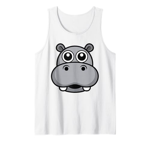 Nilpferd Shirt Erwachsene Kinder Männer Frauen Nilpferd Gesicht Kostüm Tank Top Nilpferd Shirt Erwachsene Kinder Männer Frauen Nilpferd Gesicht Kostüm Tank Top von Hippo Costume Shirts