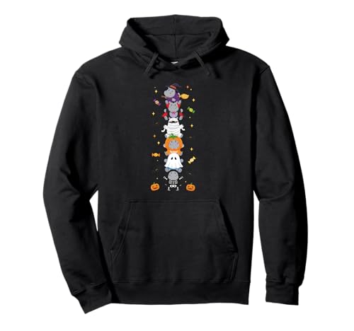 Lustiges Nilpferd Hexe Vampir Geist Halloween Kinder Herren Damen Pullover Hoodie Lustiges Nilpferd Hexe Vampir Geist Halloween Kinder Herren Damen Pullover Hoodie von Hippo Lovers Halloween Skeleton Mummy Outfits