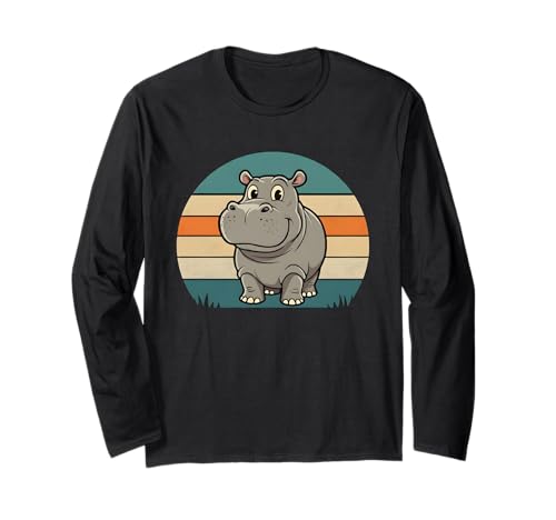 Cooles Nilpferd, Nilpferd, Tierliebhaber, Geschenk für Männer, Frauen, Kinder Langarmshirt Cooles Nilpferd, Nilpferd, Tierliebhaber, Geschenk für Männer, Frauen, Kinder Langarmshirt von Hippo Zookeeper Safari Birthday Holiday Present