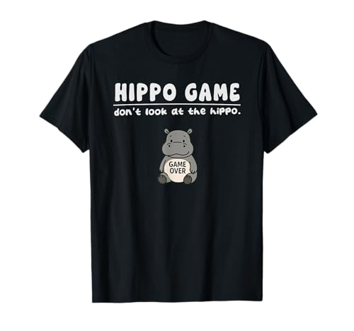 Lustiges Nilpferd-Spiel "Don't Look Game Over" für Jungen Mädchen Kinder T-Shirt von HippoAxis1
